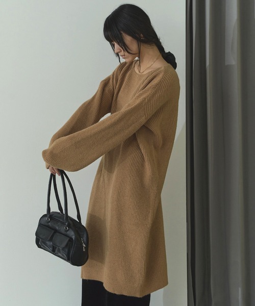 LIENCOEUR(リアンクール)の「ボートネックルーズスリーブワンピース(ワンピース・レディース・ライトピンク/アイボリー/ベージュ/ブラック・FREE)」の16枚目の写真