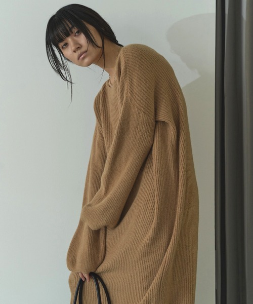 LIENCOEUR(リアンクール)の「ボートネックルーズスリーブワンピース(ワンピース・レディース・ライトピンク/アイボリー/ベージュ/ブラック・FREE)」の17枚目の写真