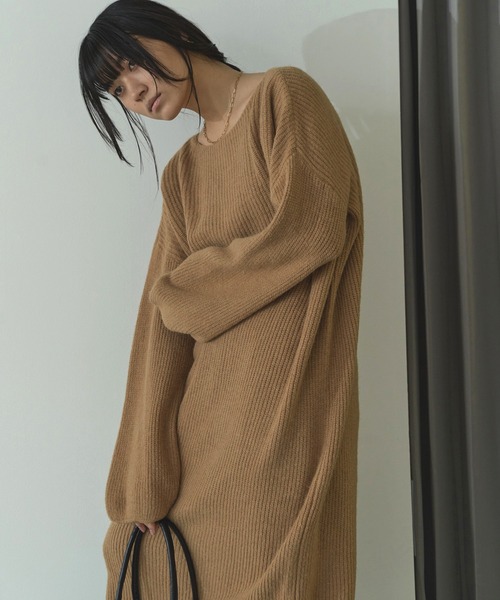 LIENCOEUR(リアンクール)の「ボートネックルーズスリーブワンピース(ワンピース・レディース・ライトピンク/アイボリー/ベージュ/ブラック・FREE)」の18枚目の写真