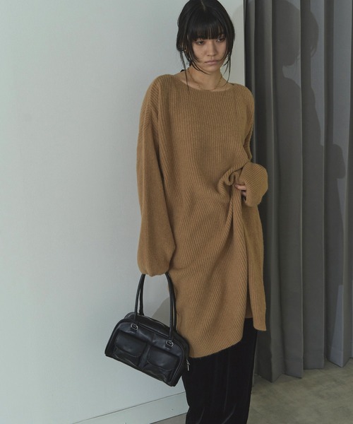 LIENCOEUR(リアンクール)の「ボートネックルーズスリーブワンピース(ワンピース・レディース・ライトピンク/アイボリー/ベージュ/ブラック・FREE)」の19枚目の写真