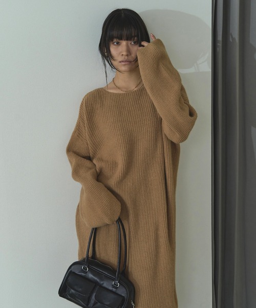 LIENCOEUR(リアンクール)の「ボートネックルーズスリーブワンピース(ワンピース・レディース・ライトピンク/アイボリー/ベージュ/ブラック・FREE)」の20枚目の写真