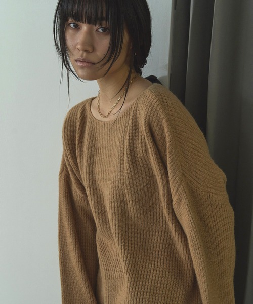 LIENCOEUR(リアンクール)の「ボートネックルーズスリーブワンピース(ワンピース・レディース・ライトピンク/アイボリー/ベージュ/ブラック・FREE)」の21枚目の写真