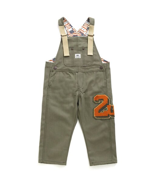 F.O.KIDS(エフオーキッズ)の「オーバーオール(サロペット/オーバーオール・キッズ・キナリ/インディゴブルー/カーキ・120/140/110/130/100/90/80)」の3枚目の写真