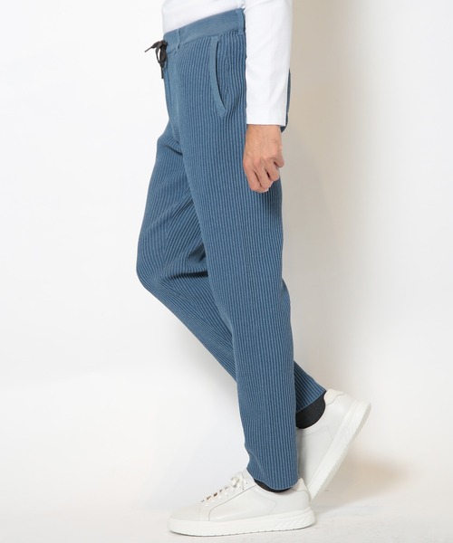 MEN'S BIGI（メンズビギ）の「たて畝ニットイージーパンツ（その他パンツ・メンズ・ブルー/チャコールグレー・02/03/01）」の4枚目の写真