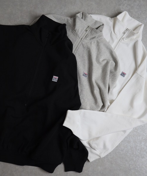 VISION STREET WEAR(ヴィジョンストリートウェア)の「【VISION STREET WEAR】13オンス ヘビーウェイトハーフジップ(スウェット・レディース・ライトグレー/ホワイト/ブラック/ネイビー・X-LARGE/MEDIUM/LARGE)」の5枚目の写真