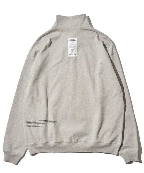 VISION STREET WEAR(ヴィジョンストリートウェア)の「【VISION STREET WEAR】13オンス ヘビーウェイトハーフジップ(スウェット・レディース・ライトグレー/ホワイト/ブラック/ネイビー・X-LARGE/MEDIUM/LARGE)」の14枚目の写真