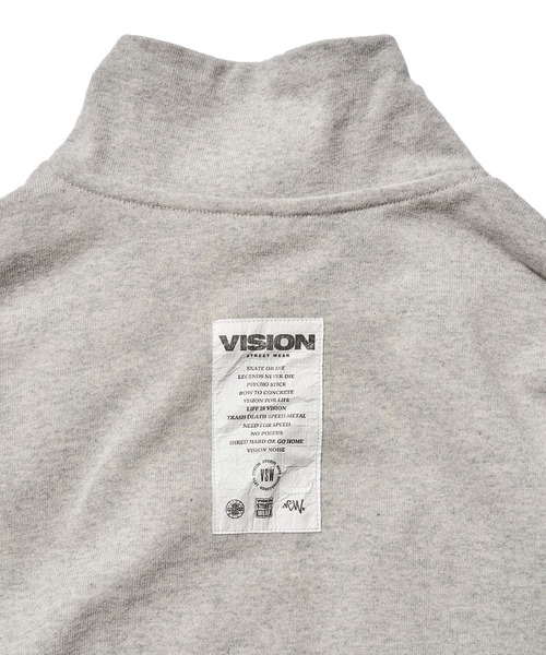 VISION STREET WEAR(ヴィジョンストリートウェア)の「【VISION STREET WEAR】13オンス ヘビーウェイトハーフジップ(スウェット・レディース・ライトグレー/ホワイト/ブラック/ネイビー・X-LARGE/MEDIUM/LARGE)」の18枚目の写真