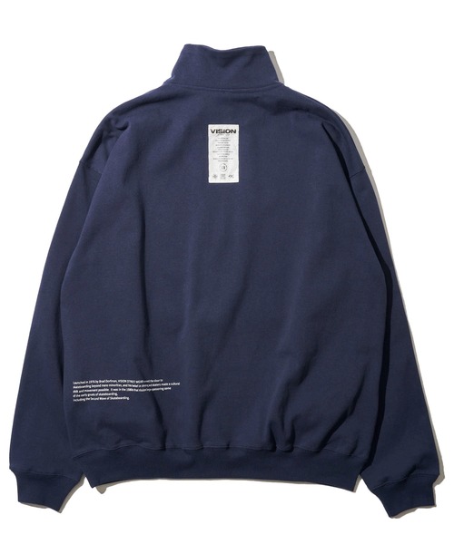 VISION STREET WEAR(ヴィジョンストリートウェア)の「【VISION STREET WEAR】13オンス ヘビーウェイトハーフジップ(スウェット・レディース・ライトグレー/ホワイト/ブラック/ネイビー・X-LARGE/MEDIUM/LARGE)」の17枚目の写真