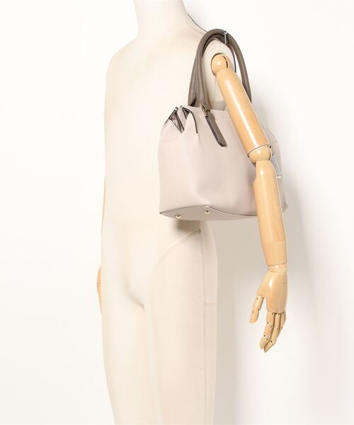 ジュエルナローズ ハンドバッグ OLバッグ ミドルサイズ 通勤バッグ レディース モカ