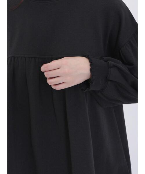 Samansa Mos2（サマンサ モスモス）の「ギャザー切替スウェット（Tシャツ/カットソー・レディース・グレー/オフホワイト/ブラック・F）」の17枚目の写真