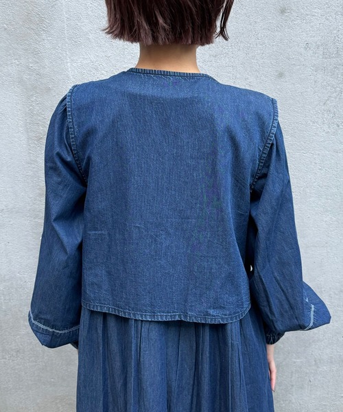 CIAOPANIC（チャオパニック）の「INDIAベストセットデニム刺繍