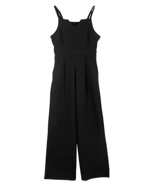 KOBE LETTUCE（コウベレタス）の「[ ストレッチ×ノーアイロン ] 細見えストレッチデザインキャミオールインワン（つなぎ/オールインワン・レディース・ブラック/モカ/チャコール/ホワイト系・M/PM）」の11枚目の写真