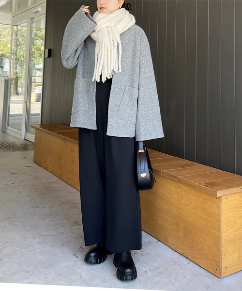 KOBE LETTUCE（コウベレタス）の「[ ストレッチ×ノーアイロン ] 細見えストレッチデザインキャミオールインワン（つなぎ/オールインワン・レディース・ブラック/モカ/チャコール/ホワイト系・M/PM）」の16枚目の写真