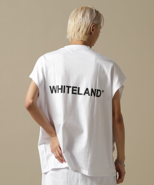 WHITELAND（ホワイトランド）の「【WEB&DEPOT限定】WHITELAND/ホワイトランド/OWL/LOGO NS/ロゴ ノースリーブ（タンクトップ・メンズ・ホワイト/ブラック/カーキ・L/M）」の5枚目の写真