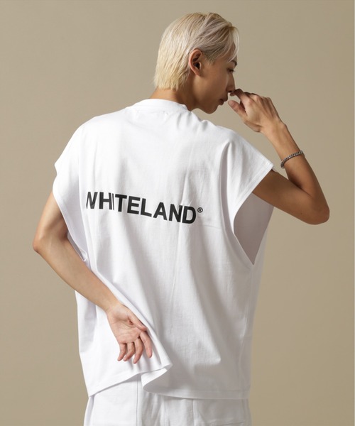 WHITELAND（ホワイトランド）の「【WEB&DEPOT限定】WHITELAND/ホワイトランド/OWL/LOGO NS/ロゴ ノースリーブ（タンクトップ・メンズ・ホワイト/ブラック/カーキ・L/M）」の6枚目の写真