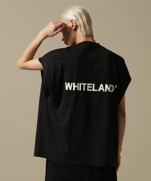 WHITELAND（ホワイトランド）の「【WEB&DEPOT限定】WHITELAND/ホワイトランド/OWL/LOGO NS/ロゴ ノースリーブ（タンクトップ・メンズ・ホワイト/ブラック/カーキ・L/M）」の9枚目の写真