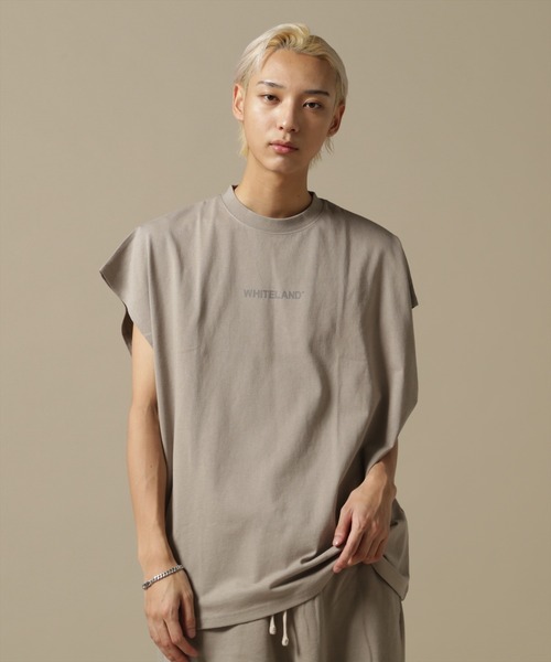 WHITELAND（ホワイトランド）の「【WEB&DEPOT限定】WHITELAND/ホワイトランド/OWL/LOGO NS/ロゴ ノースリーブ（タンクトップ・メンズ・ホワイト/ブラック/カーキ・L/M）」の15枚目の写真