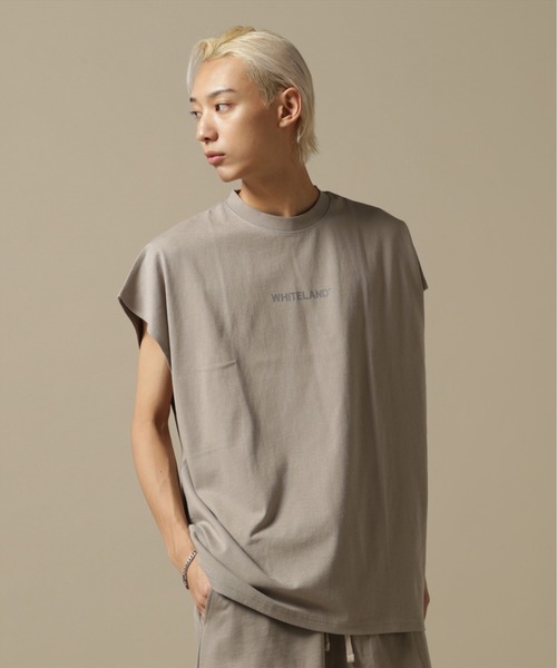 WHITELAND（ホワイトランド）の「【WEB&DEPOT限定】WHITELAND/ホワイトランド/OWL/LOGO NS/ロゴ ノースリーブ（タンクトップ・メンズ・ホワイト/ブラック/カーキ・L/M）」の16枚目の写真