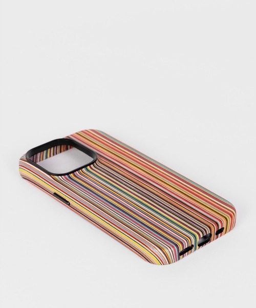 Paul Smith（ポールスミス）の「"Signature Stripe" MagSafe iPhone 15 Pro ケース / 813030 7789APHO（スマホケース/カバー・メンズ・マルチ・FREE）」の3枚目の写真