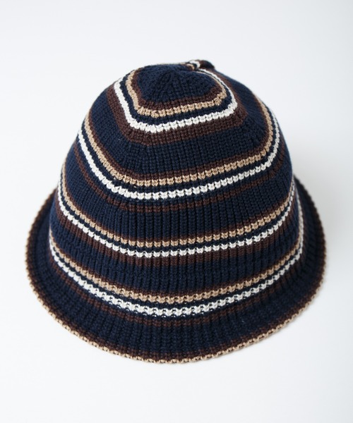 RACAL（ラカル）の「マルチボーダーニットチューリップハット / Multi