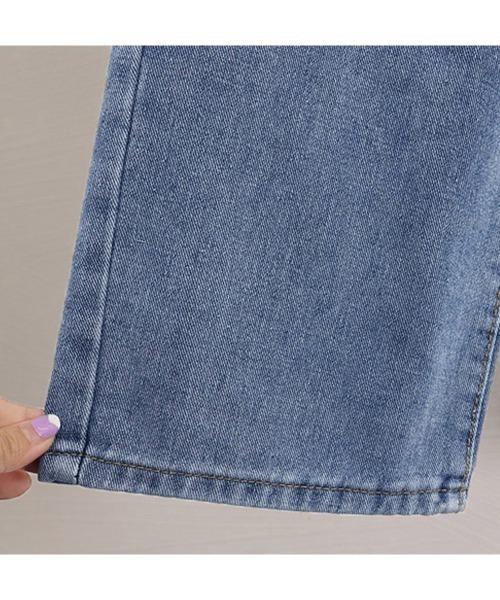 Miniministore(ミニミニストア)の「ダメージ デニムパンツ ハイウエスト美脚(デニムパンツ・レディース・ブルー・M/XL/S/L)」の19枚目の写真