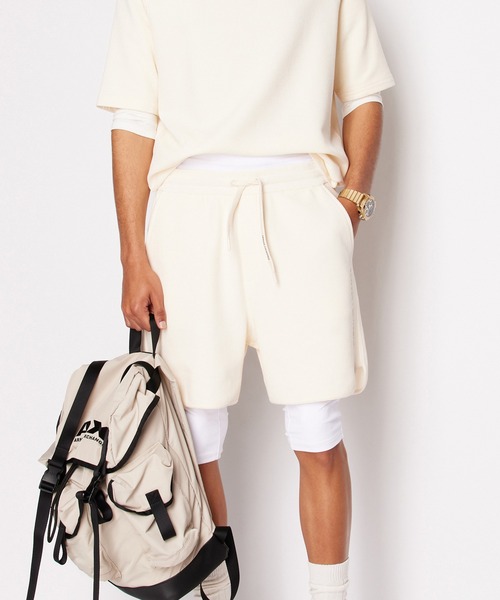 ARMANI EXCHANGE ホワイトハーフパンツ