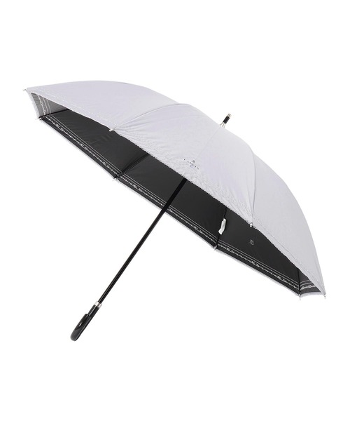 LANVIN en Bleu(ランバンオンブルー)の「遮光晴雨兼用日傘 ピコレース(長傘・レディース・ダークブルー/ベージュ/ブラック・FREE)」の4枚目の写真