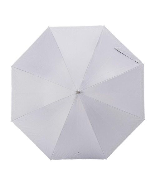 LANVIN en Bleu(ランバンオンブルー)の「遮光晴雨兼用日傘 ピコレース(長傘・レディース・ダークブルー/ベージュ/ブラック・FREE)」の6枚目の写真