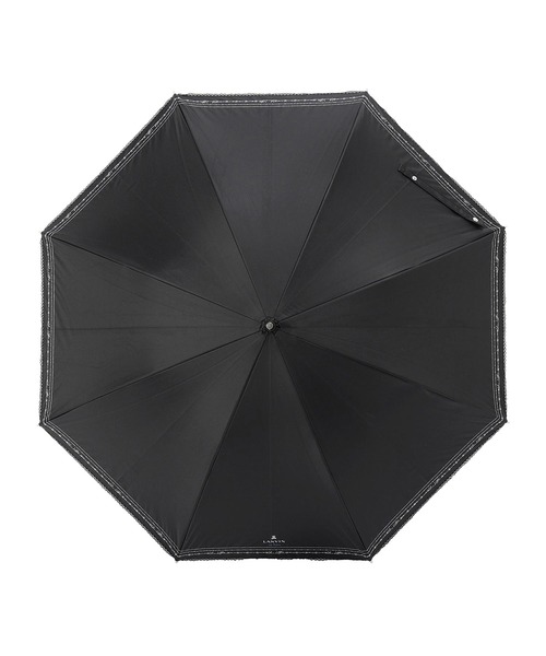 LANVIN en Bleu(ランバンオンブルー)の「遮光晴雨兼用日傘 ピコレース(長傘・レディース・ダークブルー/ベージュ/ブラック・FREE)」の9枚目の写真