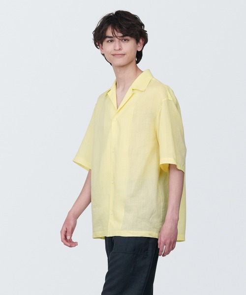 無印良品（ムジルシリョウヒン）の「紳士 細番手ラミーシャツ（シャツ