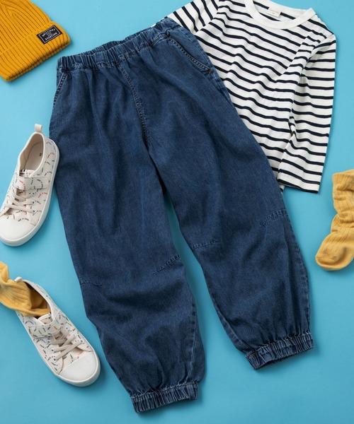 SHISKY（シスキー）の「SHISKY / シスキー ツイル/デニム バルーンパンツ キッズ（デニムパンツ・キッズ・ネイビー/ブルー系/カーキ/ブラック/ブルー/グレー・130/120/110/160/150/140）」の6枚目の写真