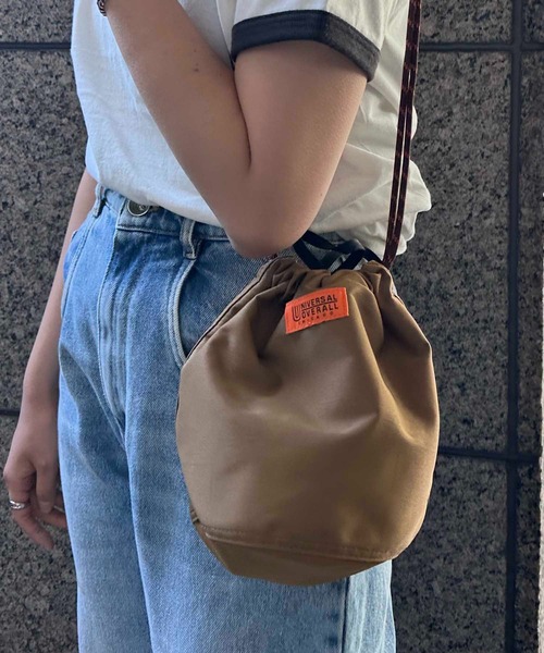 UNIVERSAL OVERALL（ユニバーサルオーバーオール）の「UNIVERSAL OVERALL / カラーザイルナイロンポーチ / UVO-023ASR（ショルダーバッグ・レディース・ライトブルー/ブラック/チャコールグレー/ネイビー/オレンジ/ベージュ/ホワイト/ライトグリーン・ONESIZE）」の5枚目の写真