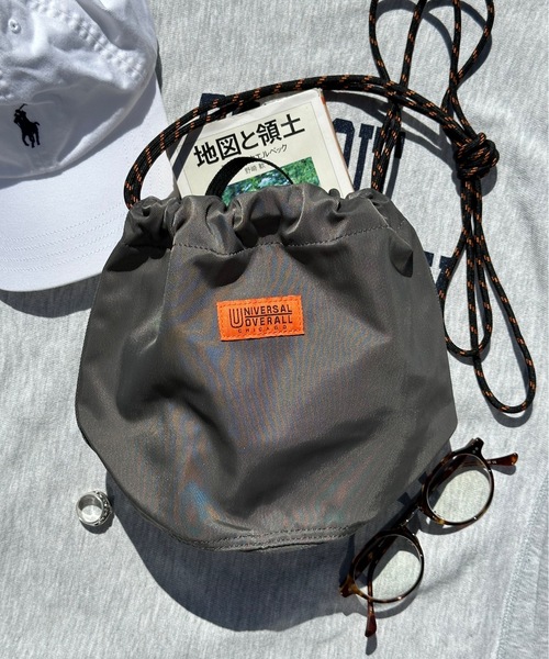 UNIVERSAL OVERALL（ユニバーサルオーバーオール）の「UNIVERSAL OVERALL / カラーザイルナイロンポーチ / UVO-023ASR（ショルダーバッグ・レディース・ライトブルー/ブラック/チャコールグレー/ネイビー/オレンジ/ベージュ/ホワイト/ライトグリーン・ONESIZE）」の4枚目の写真