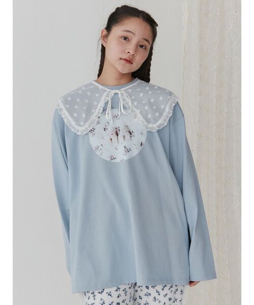 merry jenny（メリージェニー）の「bigレーシーフリル付け襟（付け襟・レディース・ブラック/オフホワイト・FREE）」の21枚目の写真