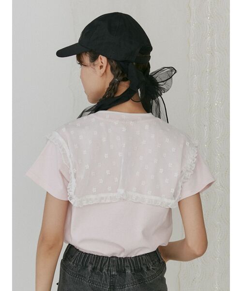 merry jenny（メリージェニー）の「bigレーシーフリル付け襟（付け襟・レディース・ブラック/オフホワイト・FREE）」の14枚目の写真