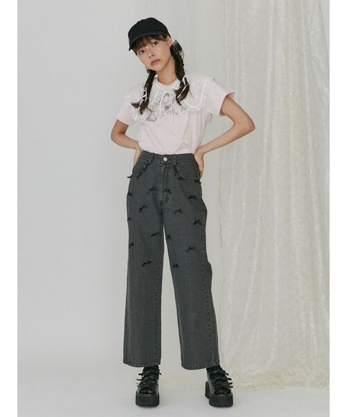 merry jenny（メリージェニー）の「bigレーシーフリル付け襟（付け襟・レディース・ブラック/オフホワイト・FREE）」の15枚目の写真