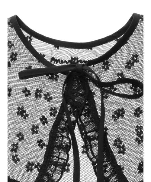 merry jenny（メリージェニー）の「bigレーシーフリル付け襟（付け襟・レディース・ブラック/オフホワイト・FREE）」の6枚目の写真