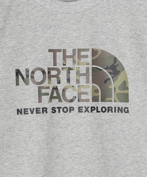THE NORTH FACE（ザノースフェイス）の「限定展開 THE NORTH FACE/ノースフェイス KIDS S/SCAMO LOGO TEE / ショートスリーブカモロゴティー / NTJ32359（Tシャツ/カットソー・キッズ・ブラック/グレー/ホワイト・120/130/140/150）」の6枚目の写真