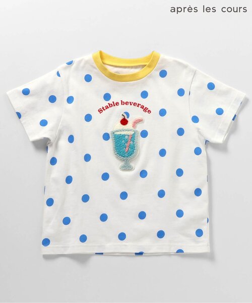 apres les cours(アプレレクール)の「10柄バラエティモチーフTシャツ(Tシャツ/カットソー・キッズ・アイボリー/ローズ/その他12/その他2/ラベンダー/ドット/ネイビー/その他11/イエロー/グリーン・80/90/100/110/120/130/140)」の9枚目の写真