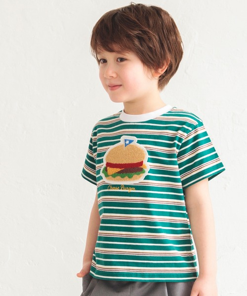 apres les cours(アプレレクール)の「10柄バラエティモチーフTシャツ(Tシャツ/カットソー・キッズ・アイボリー/ローズ/その他12/その他2/ラベンダー/ドット/ネイビー/その他11/イエロー/グリーン・80/90/100/110/120/130/140)」の2枚目の写真