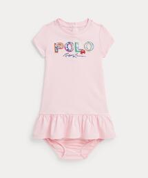 POLO RALPH LAUREN CHILDRENSWEAR（ポロ ラルフ ローレン チルドレンズウェア）の「トロピカルロゴ コットン Tシャツ ドレス & ブルマー（ワンピース・キッズ）」