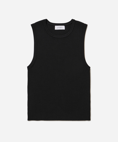Saturdays NYC(サタデーズ ニューヨークシティ )の「Andie Muscle Tee(タンクトップ・レディース・ダークグリーン/ブラック/ホワイト・S/M)」の2枚目の写真