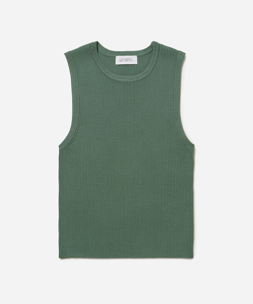 Saturdays NYC(サタデーズ ニューヨークシティ )の「Andie Muscle Tee(タンクトップ・レディース・ダークグリーン/ブラック/ホワイト・S/M)」の3枚目の写真