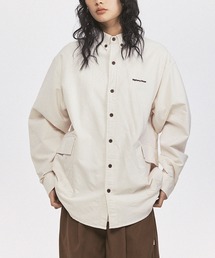 aimoha outdoor ユニセックス　ヴィンテージ風ポケットコットンシャツ