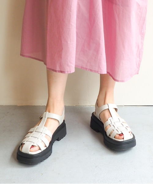 byあしながおじさん（バイアシナガオジサン）の「グルカサンダル　8740193（サンダル・レディース・ブラック/ライトブルー/アイボリー/ベージュ・LL/L/M/S）」の16枚目の写真