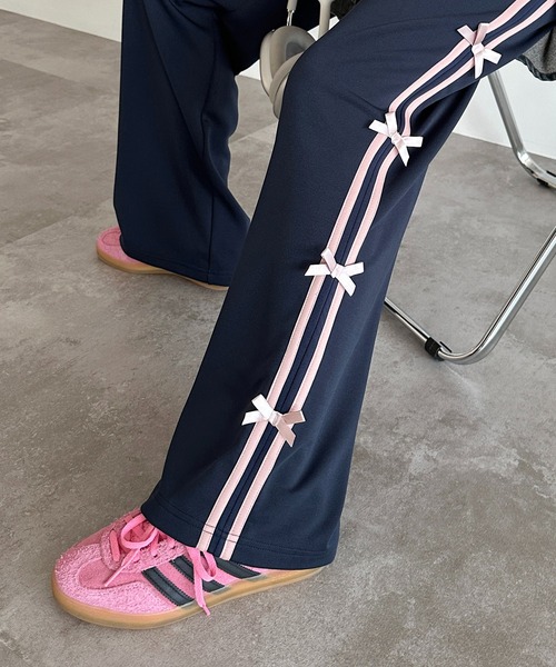 apres jour mignon（アプレジュールミニョン）の「ラインリボンパンツ【ZOZOTOWN限定アイテム】（その他パンツ・レディース・ネイビー/ブルー系その他/ブラック・MEDIUM/X-LARGE/SMALL）」の17枚目の写真