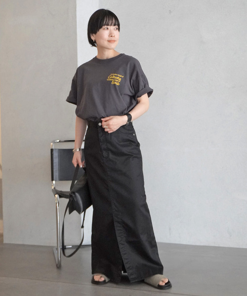 AP STUDIO（エーピーストゥディオ）の「ハイカウントスカート（スカート・レディース・ブラック・40/38/36/34）」の6枚目の写真