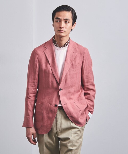 UNITED ARROWS（ユナイテッドアローズ）の「LIBECO ノッチドラペル シングル 2ボタン ジャケット（テーラードジャケット・メンズ・ブラック/ブラウン/ピンク/ネイビー・44/46/48/50）」の4枚目の写真