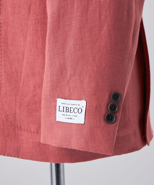 UNITED ARROWS（ユナイテッドアローズ）の「LIBECO ノッチドラペル シングル 2ボタン ジャケット（テーラードジャケット・メンズ・ブラック/ブラウン/ピンク/ネイビー・44/46/48/50）」の8枚目の写真