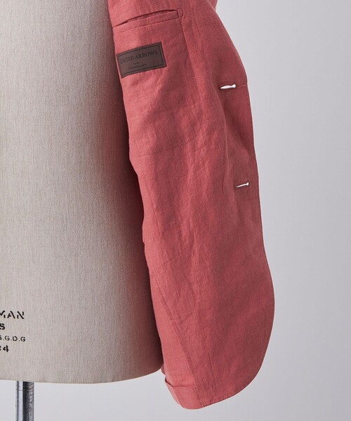 UNITED ARROWS（ユナイテッドアローズ）の「LIBECO ノッチドラペル シングル 2ボタン ジャケット（テーラードジャケット・メンズ・ブラック/ブラウン/ピンク/ネイビー・44/46/48/50）」の7枚目の写真